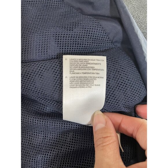 Adidas Jacket Mens Medium Blue Track Full Zip High Neck Active Athletic Logo - Picture 13 of 15